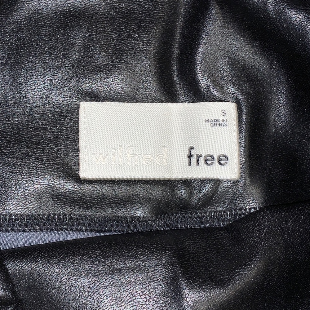 Wilfred Free Daria Vegan Leather Leggings Size S - Picture 9 of 13